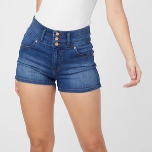 High-waist Jean shorts by Guess
